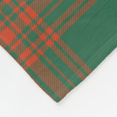 Couverture Polaire Clan Menzies Vert Tartan Ancien Plaid (Coin)