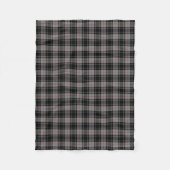 Couverture Polaire Clan Moffat Tartan Gris et noir Plaid (Devant)