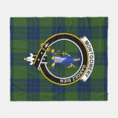 Couverture Polaire Clan Montgomery Chasse Tartan Plaid (Devant (Horizontal))