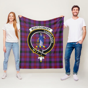 Couverture Polaire Clan Montgomery Tartan moderne Plaid
