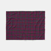 Couverture Polaire Clan Montgomery Tartan Purple Plaid (Devant (Horizontal))