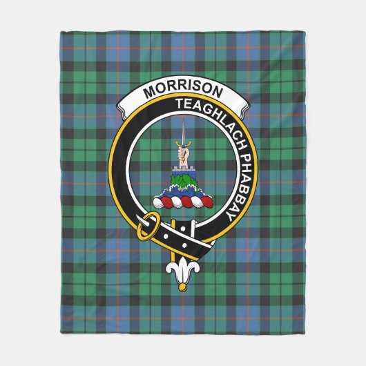 Couverture Polaire Clan Morrison Ancien Tartan Plaid (Devant)