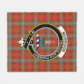 Couverture Polaire Clan Morrison Red Ancienne Tartan Plaid (Devant (Horizontal))