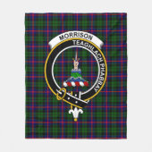 Couverture Polaire Clan Morrison Tartan Plaid (Devant)