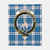 Couverture Polaire Clan Muirhead Blue Tartan Plaid (Devant)