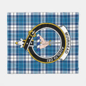 Couverture Polaire Clan Muirhead Blue Tartan Plaid (Devant (Horizontal))