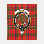 Couverture Polaire Clan Munro Tartan moderne Plaid (Devant)