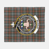 Couverture Polaire Clan Murray D'Atholl Patiné Tartan Plaid (Devant (Horizontal))