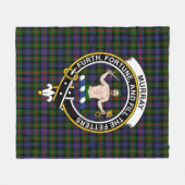 Couverture Polaire Clan Murray d'Atholl Tartan moderne Plaid (Devant (Horizontal))