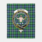 Couverture Polaire Clan Murray d'Atholl Tartan Plaid antique (Devant)