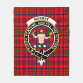 Couverture Polaire Clan Murray de Tulloch Tartan Plaid (Devant)