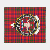 Couverture Polaire Clan Murray de Tulloch Tartan Plaid (Devant (Horizontal))