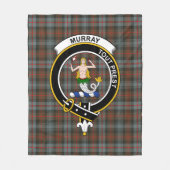 Couverture Polaire Clan Murray Dysart D'Atholl Patiné Tartan Plai (Devant)