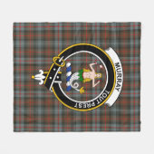 Couverture Polaire Clan Murray Dysart D'Atholl Patiné Tartan Plai (Devant (Horizontal))