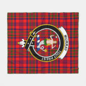 Couverture Polaire Clan Murray Dysart de Tulloch Tartan Plaid (Devant (Horizontal))