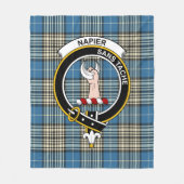 Couverture Polaire Clan Napier Plaid Tartan Ancien (Devant)