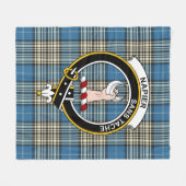 Couverture Polaire Clan Napier Plaid Tartan Ancien (Devant (Horizontal))