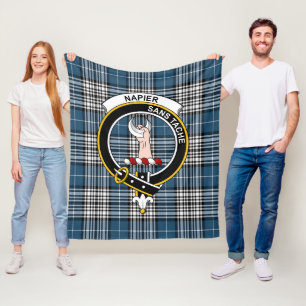 Couverture Polaire Clan Napier Tartan moderne Plaid