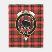 Couverture Polaire Clan Nesbitt Tartan Plaid (Devant)