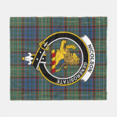 Couverture Polaire Clan Nicolson Chasse Tartan Ancien Plaid (Devant (Horizontal))