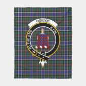 Couverture Polaire Clan Ogilvie Chasse Tartan moderne Plaid (Devant)
