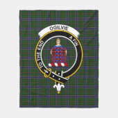 Couverture Polaire Clan Ogilvie Chasse Tartan Plaid (Devant)