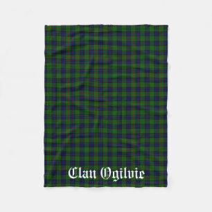 Couverture Polaire Clan Ogilvie Tartan Plaid