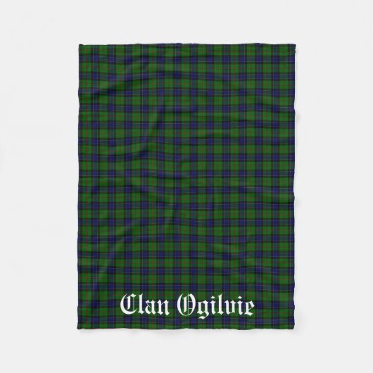 Couverture Polaire Clan Ogilvie Tartan Plaid (Devant)