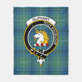 Couverture Polaire Clan Oliphant Ancien Tartan Plaid (Devant)