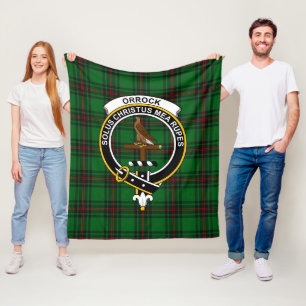 Couverture Polaire Clan Orrock Tartan Plaid