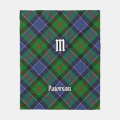 Couverture Polaire Clan Paterson Tartan (Devant)