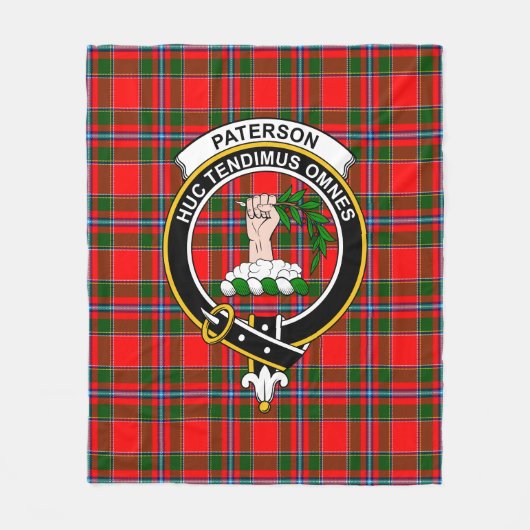 Couverture Polaire Clan Paterson Tartan Plaid (Devant)