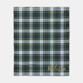 Couverture Polaire Clan personnalisé Gordon Tartan Nom du plan (Devant)