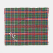 Couverture Polaire Clan personnalisé MacCulloch Plaid Tartan (Devant (Horizontal))