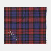Couverture Polaire Clan personnalisé MacLachlan Plaid Tartan (Devant (Horizontal))