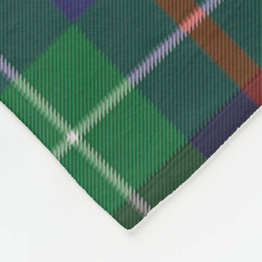 Couverture Polaire Clan Plaid Duncan Tartan Green Check (Coin)
