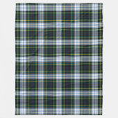 Couverture Polaire Clan Plaid Gordon Tartan White Motif vert (Devant)