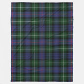 Couverture Polaire Clan Plaid MacKenzie Tartan Green Purple Check (Devant)