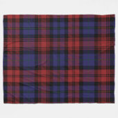 Couverture Polaire Clan Plaid MacLachlan Tartan rouge violet chèque (Devant (Horizontal))