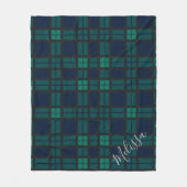 Couverture Polaire Clan Plaid personnalisé Black Watch Tartan (Devant)