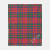 Couverture Polaire Clan Plaid personnalisé Grant Tartan Motif (Devant)