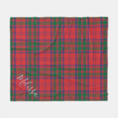 Couverture Polaire Clan Plaid personnalisé Grant Tartan Motif (Devant (Horizontal))