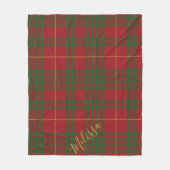 Couverture Polaire Clan Plaid personnalisé MacTavish Tartan (Devant)