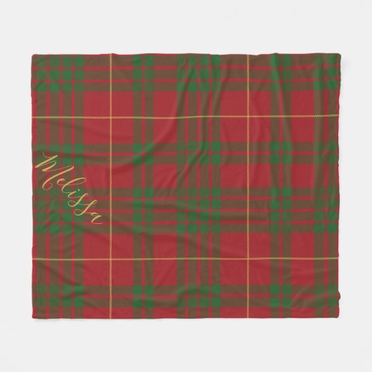 Couverture Polaire Clan Plaid personnalisé MacTavish Tartan (Devant (Horizontal))