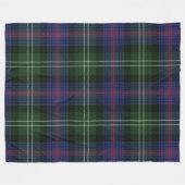 Couverture Polaire Clan Plaid Sutherland Tartan Green Purple Check (Devant (Horizontal))