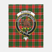 Couverture Polaire Clan Pollock Tartan Plaid (Devant)