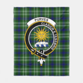 Couverture Polaire Clan Purves Tartan Plaid (Devant)