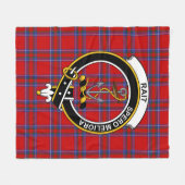 Couverture Polaire Clan Rait Tartan Plaid (Devant (Horizontal))
