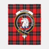 Couverture Polaire Clan Ramsay Tartan moderne Plaid (Devant)