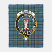 Couverture Polaire Clan Robertson Chasse Tartan Plaid Ancien (Devant)